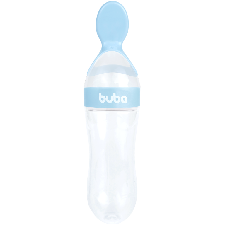 Colher Dosadora em Silicone Azul - Buba