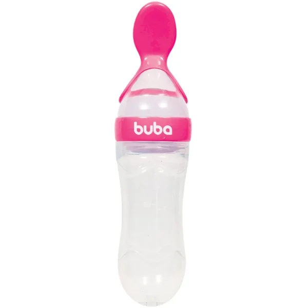 Colher Dosadora em Silicone Rosa - Buba