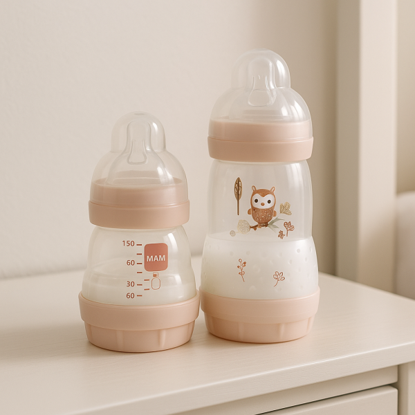 Kit Mamadeiras Easy Start 130Ml + 260Ml Anticólica Rosa - MAM