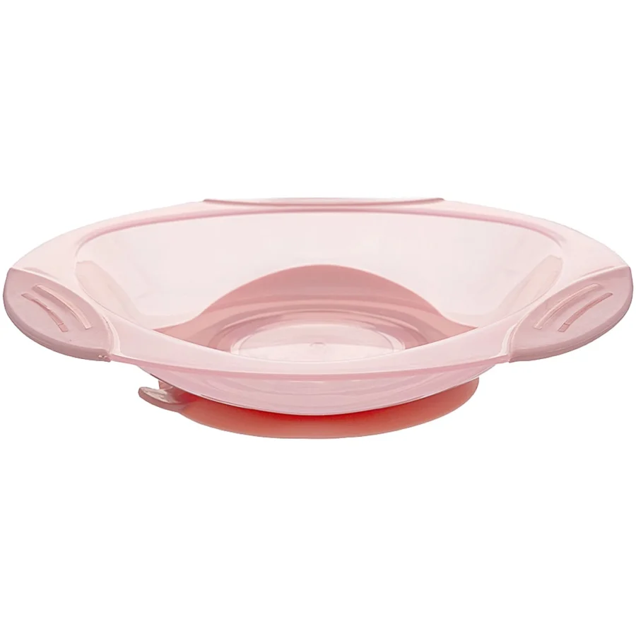 Pratinho com Ventosa Buba Antiderrapante - Rosa