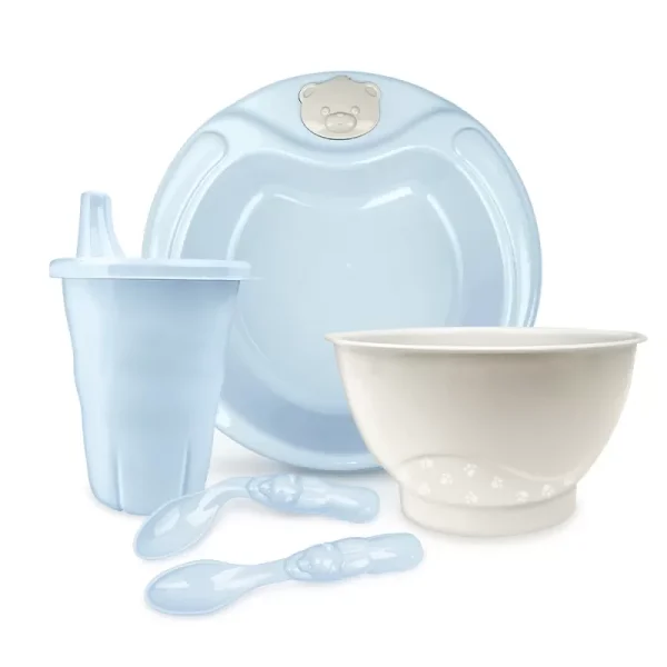Kit Alimentação Infantil Azul - Adoleta Bebê