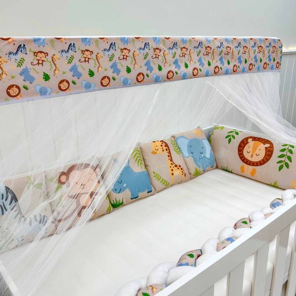 Kit Berço Trança 10 Peças - Safari Areia