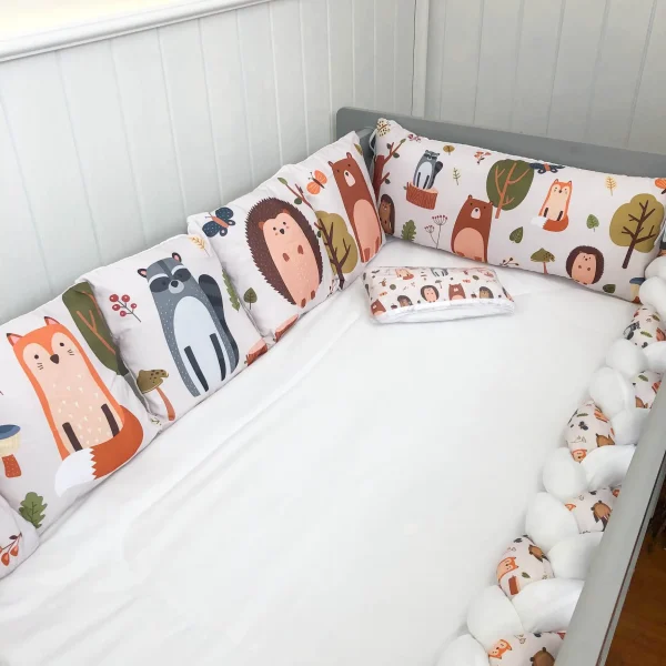 Kit Berço Trança 10 Peças - Floresta