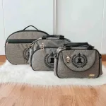 Kit Bolsa Luxo - 3 Peças Cinza Urso Cora