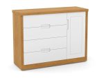 Cômoda Sapateira Tutto Branco Amadeirado - Matic