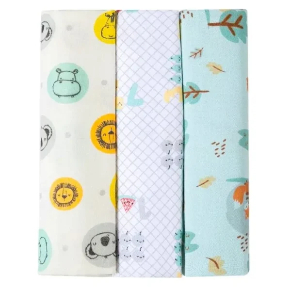 Cueiro Flanelado Estampado Karinho 80x80cm - Neutro