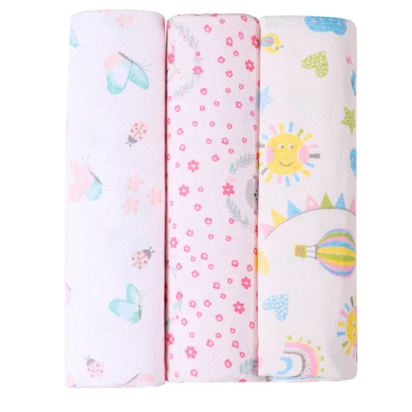 Cueiro Flanelado Estampado Karinho 80x80cm – Menina
