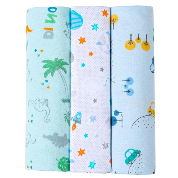 Cueiro Flanelado Estampado Karinho 80x80cm - Menino