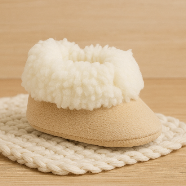 Pantufa Bebê Bege - Baby