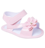 Sandália Bebê Menina Rosa Flor - Keto Baby