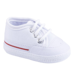 Tênis Bebê Branco Cadarço - Keto Baby