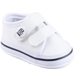 Tênis Bebê Menino Branco Velcro - Keto Baby