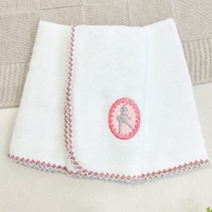 Kit Fralda de Boca Premium Bordada - Bailarina