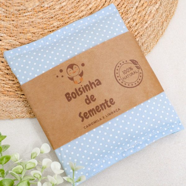 Bolsa Térmica de Sementes para Cólica - Azul