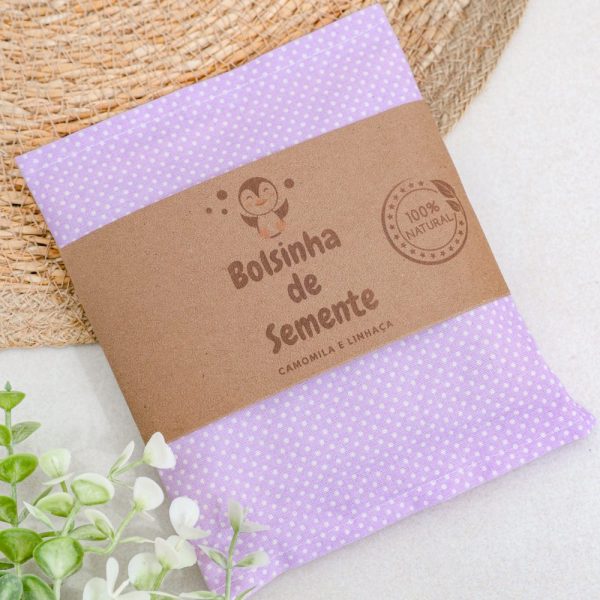Bolsa Térmica de Sementes para Cólica - Lilás