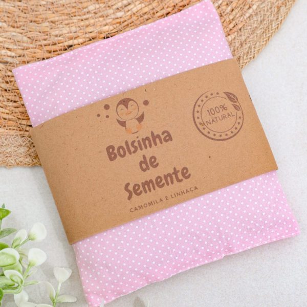 Bolsa Térmica de Sementes para Cólica - Rosa