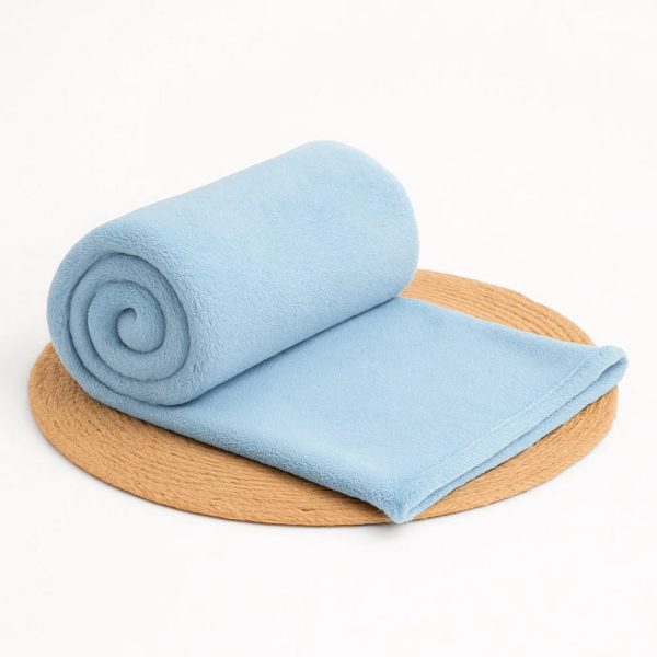 Manta Bebê Microfibra - Azul Claro