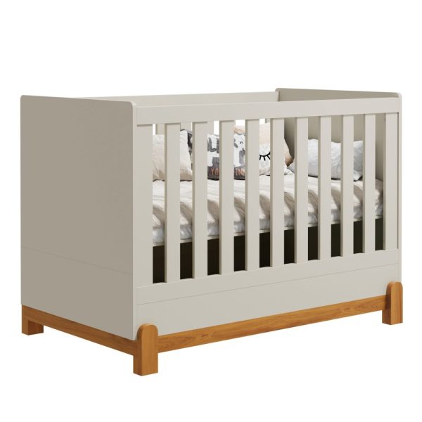 Berço Lotus Liso Reller - Areia Fosco