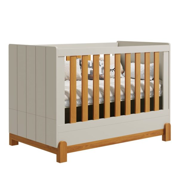 Berço Lotus com Friso Reller - Areia Fosco com Savana