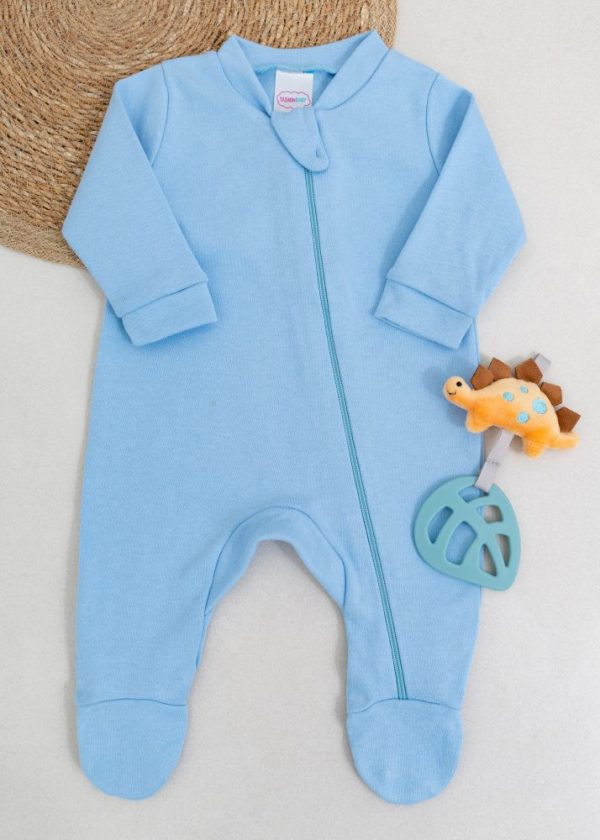 Macacão Bebê Suedine - Azul
