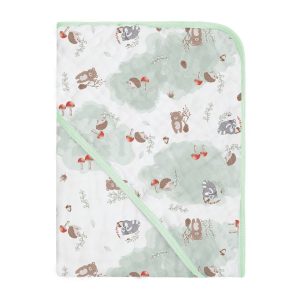 Toalha de Banho Bebê Soft 100% Algodão - Floresta