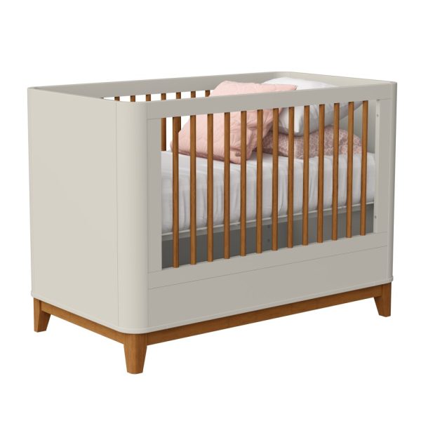 Berço Boom Plus Classic Reller- Areia Fosco