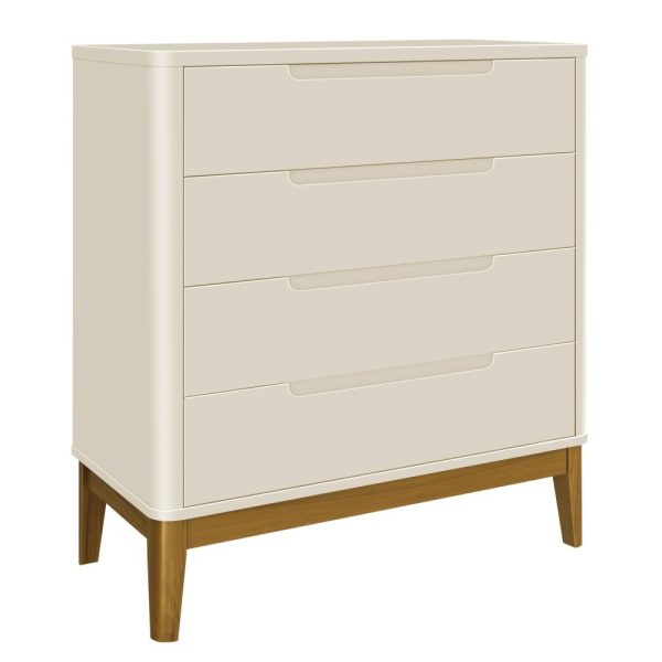 Cômoda Boom 4 Gavetas Reller - Areia Fosco