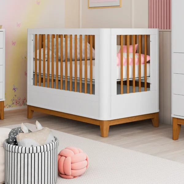 Berço Boom Slim Classic Reller - Branco Fosco