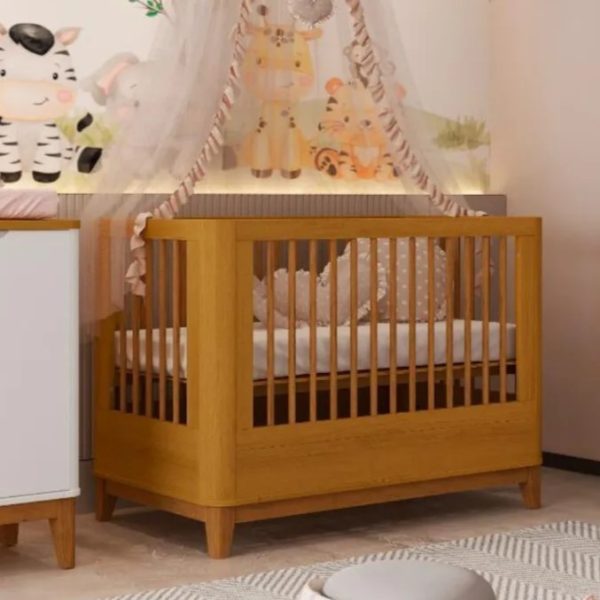 Berço Boom Slim Classic Reller - Savana Fosco