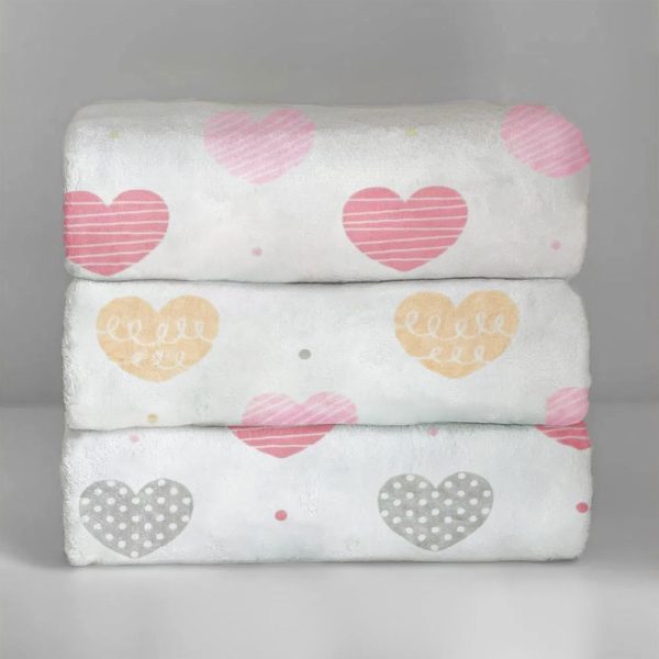 Cobertor Luxo 110cm x 90cm - Coração