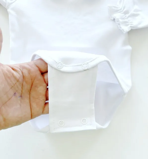 Extensor de Body Bebê com 3 Unidades - Branco - Image 3