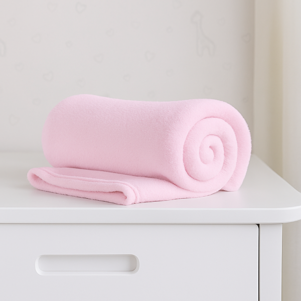 Manta Bebê Confort Microfibra Rosa - Toque Macio