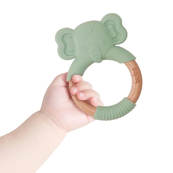 Mordedor em Silicone Elefante - Verde