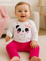 Conjunto Bebê - Pandinha Rosa