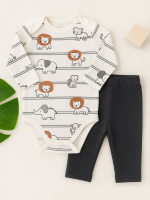 Conjunto Bebê Menino - Safari Cinza