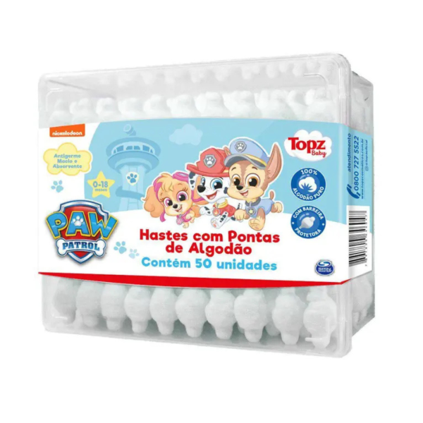 Cotonete Antigerme para Bebê - 50 Unidades - Image 2