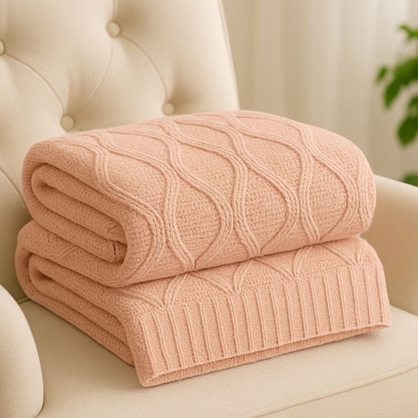 Manta Tricot Refine Adulto - Rose