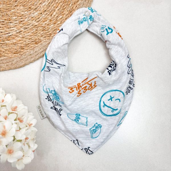 Babador Bandana Bebê Emoji – Guube