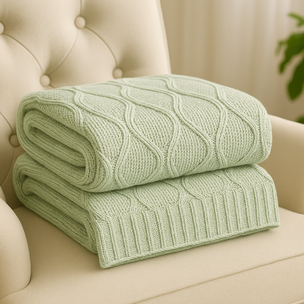 Manta Tricot Refine Adulto - Verde