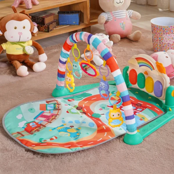 Tapete de Atividades com Piano para Bebê - Interativo e Musical