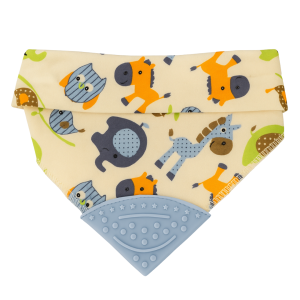 Bandana com Mordedor - Safari Azul