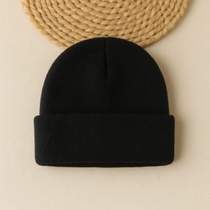 Touca para Bebê Preto – Quentinha, Fofa e Estilosa