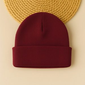 Touca para Bebê Vermelho – Quentinha, Fofa e Estilosa