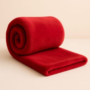 Manta Bebê Microfibra - Vermelho
