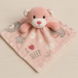 Naninha Bebê Microfibra Ursinha Rosa