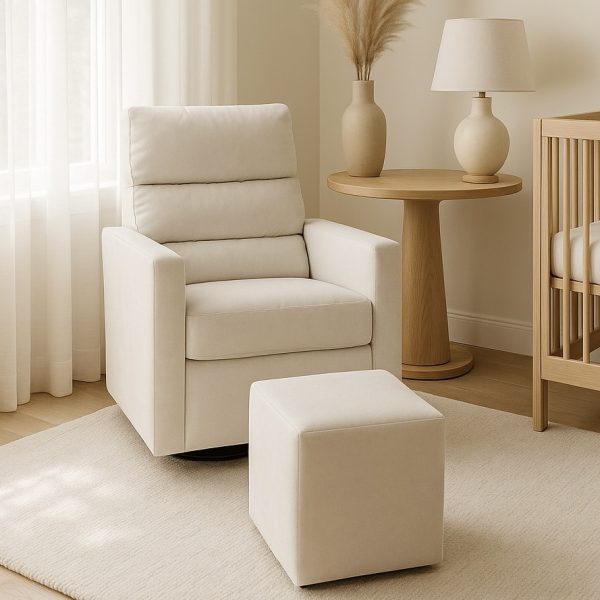 Poltrona de Amamentação Serena - Veludo Bege