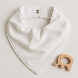 Bandana Impermeável para Bebê - Branca