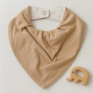 Bandana Impermeável para Bebê - Bege