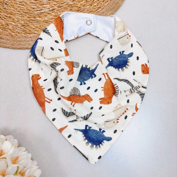 Bandana Impermeável para Bebê - Dinossauro