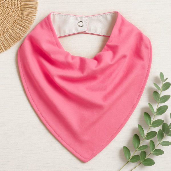 Bandana Impermeável para Bebê - Rosa Chiclete
